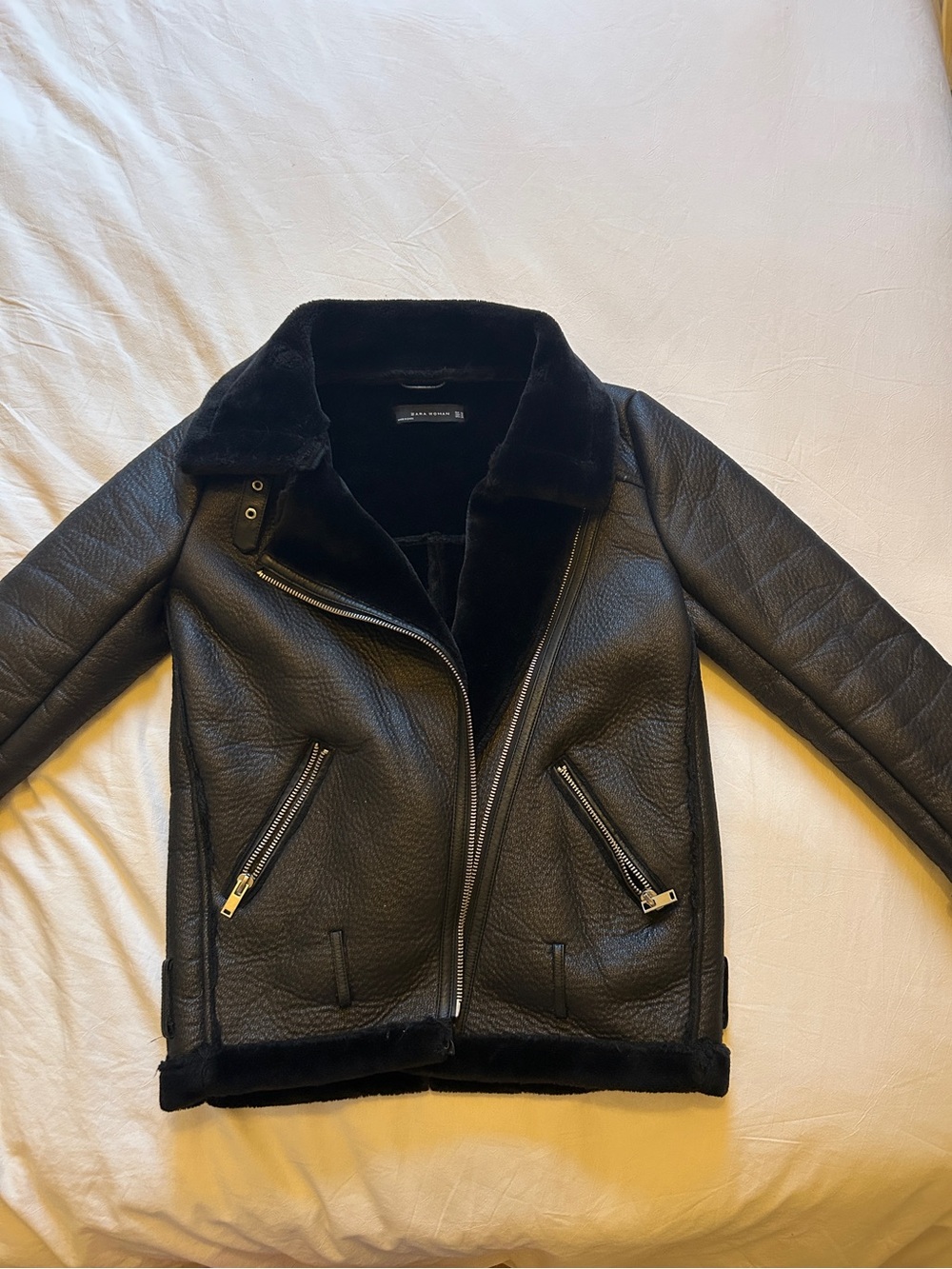 Black Zara Moto Jacket